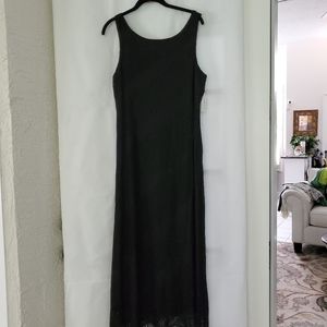 NWT Lace Fringed Mid Length Dress